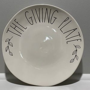 Rae Dunn Ceramic Plate (large)